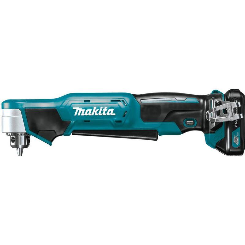 Makita 12V max CXT Kit de Taladro Inalámbrico de Ángulo Recto de 3/8 pulg. con batería de Ion de Litio (2.0 Ah) - AD03R1