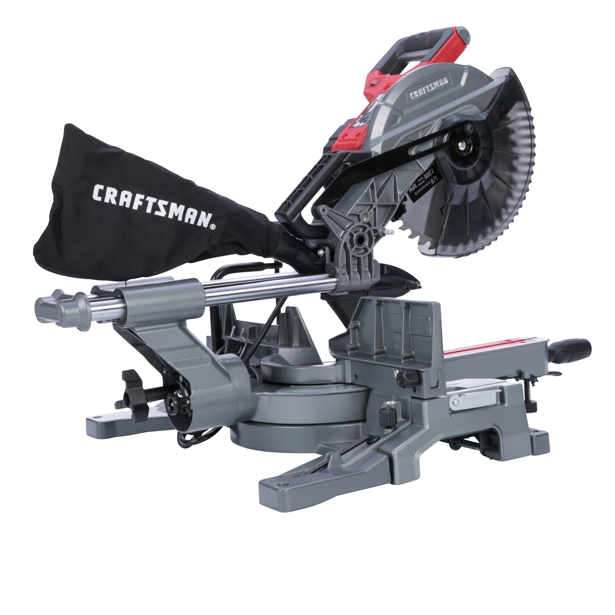 Sierra ingletadora deslizante con bisel único de 10 pulgadas y 15 amperios de CRAFTSMAN CMXEMAX69434501
