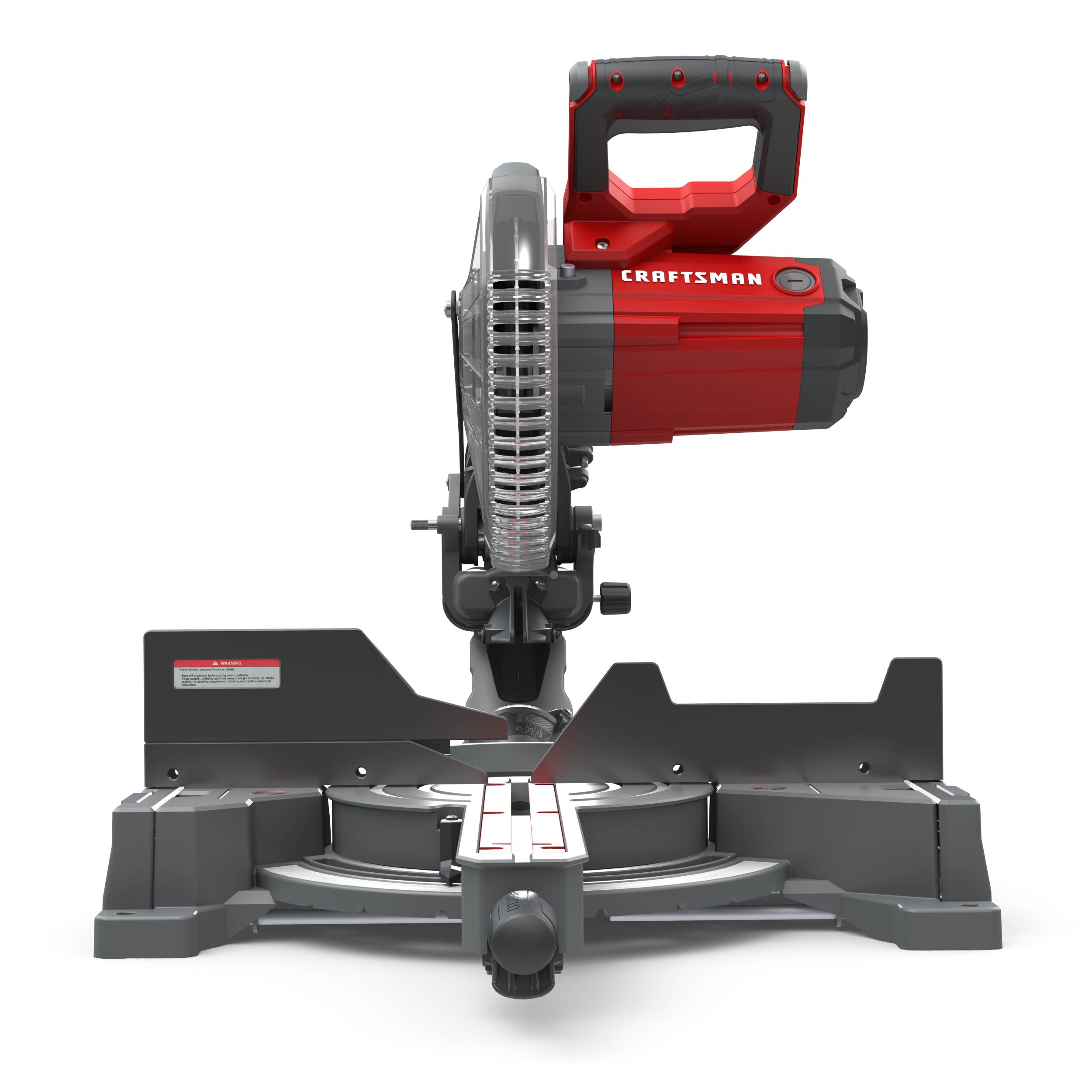 Sierra ingletadora deslizante con bisel único de 10 pulgadas y 15 amperios de CRAFTSMAN CMXEMAX69434501