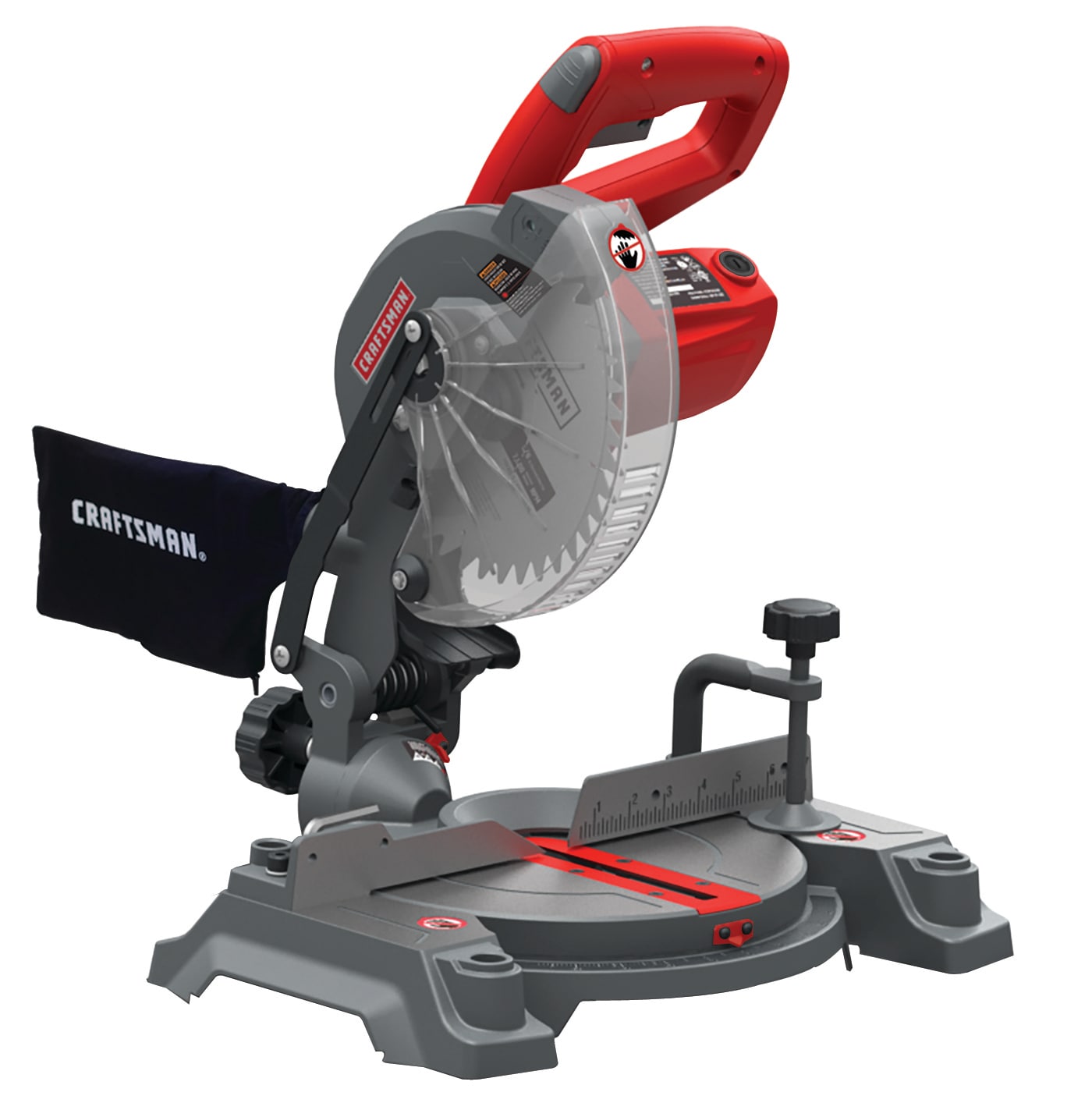 Sierra ingletadora compuesta con bisel único con cable de 9 amperios de 7-1/4 pulgadas de CRAFTSMAN CMXEMAX69434509