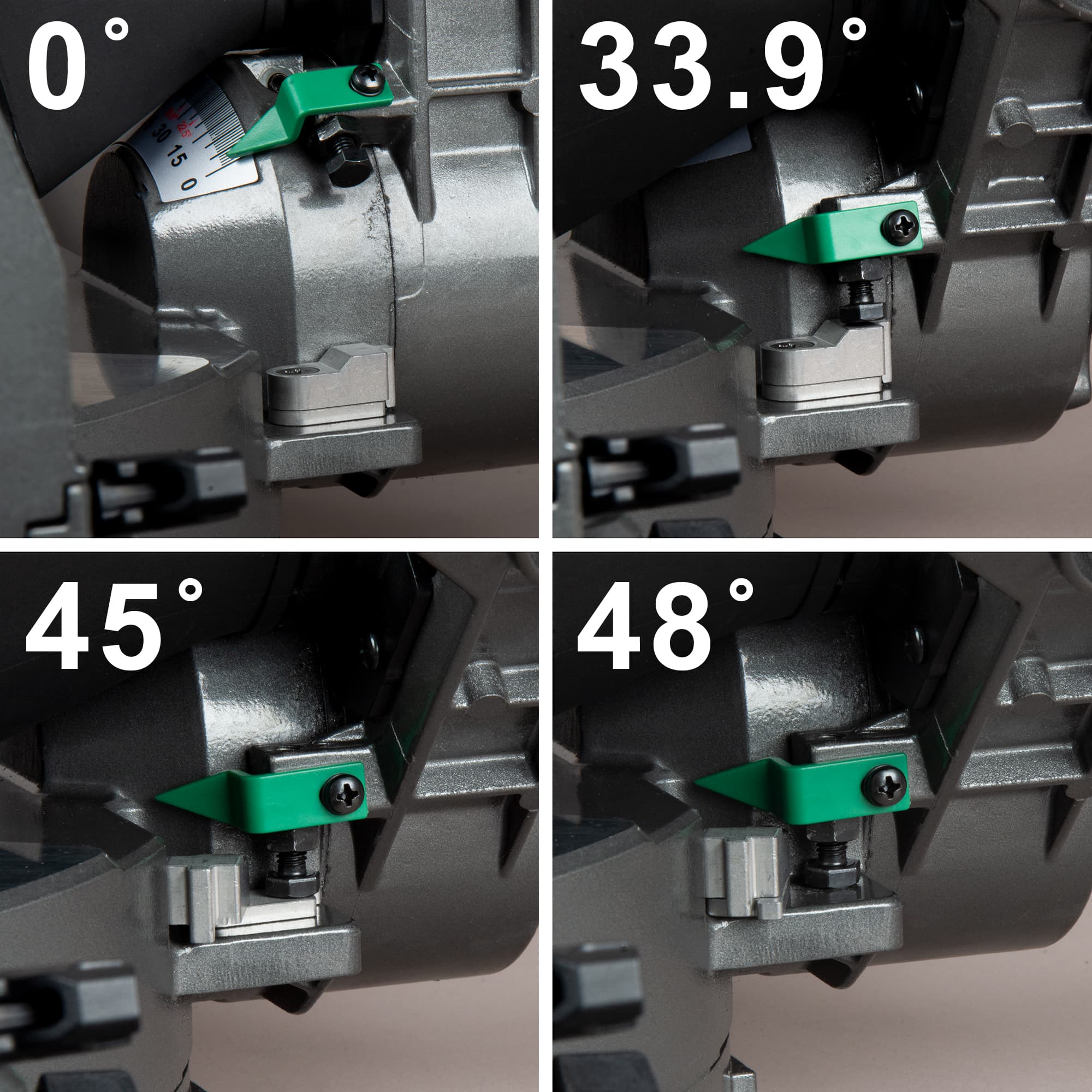 Sierra ingletadora compuesta con bisel doble de 15 pulgadas Metabo HPT C12FDHBM