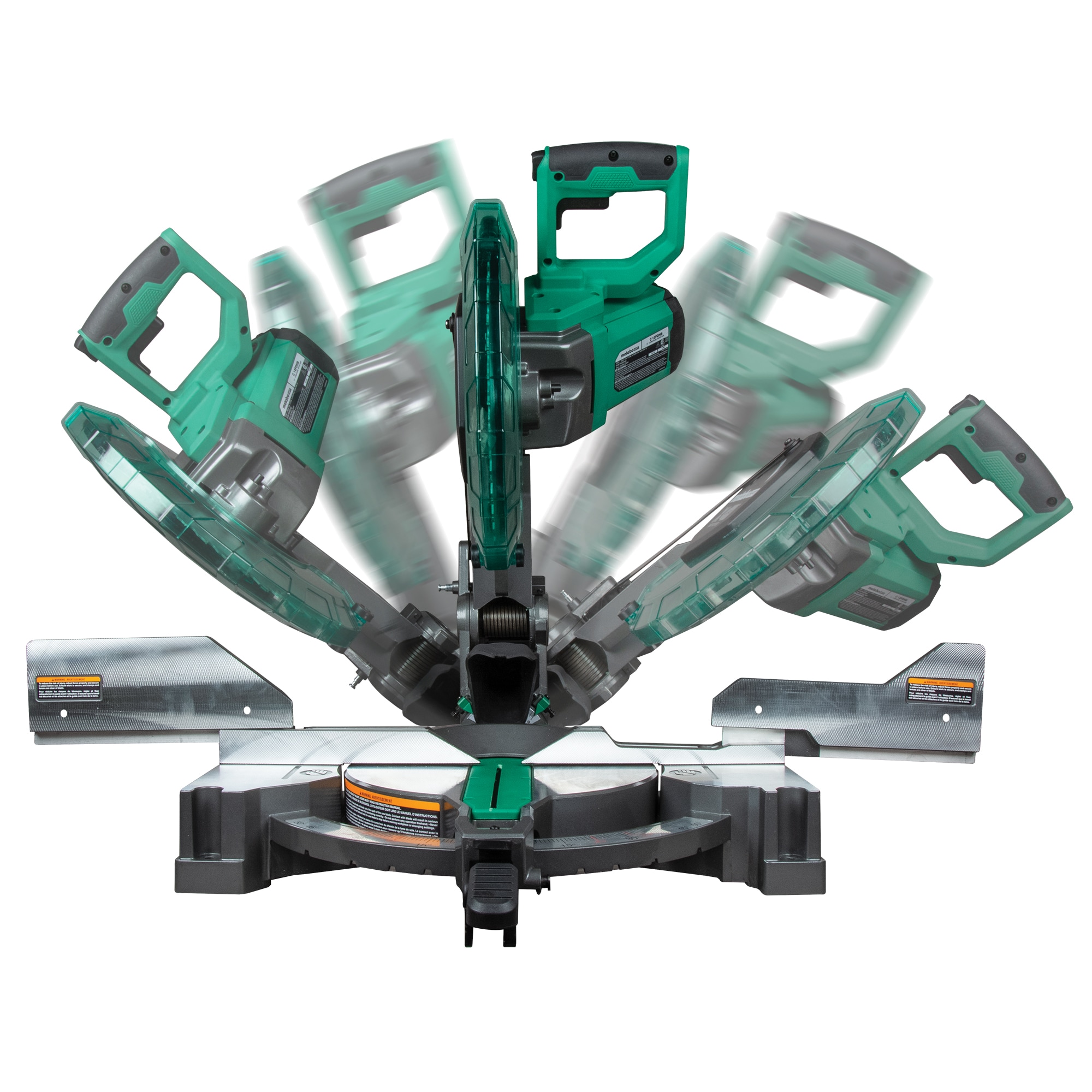 Sierra ingletadora compuesta con bisel doble de 15 pulgadas Metabo HPT C12FDHBM