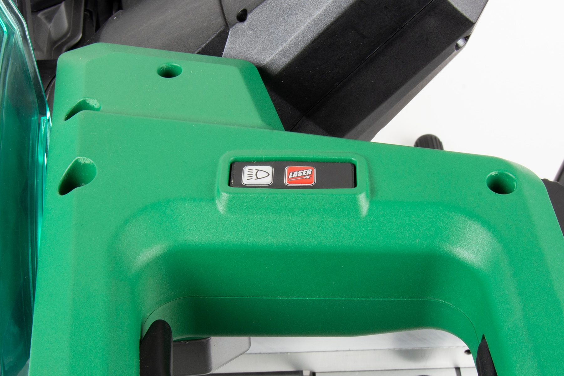 Sierra ingletadora compuesta deslizante híbrida de doble bisel de 36 voltios con guía láser (batería incluida) MultiVolt Metabo HPT 10 pulgadas C3610DRAQAM.