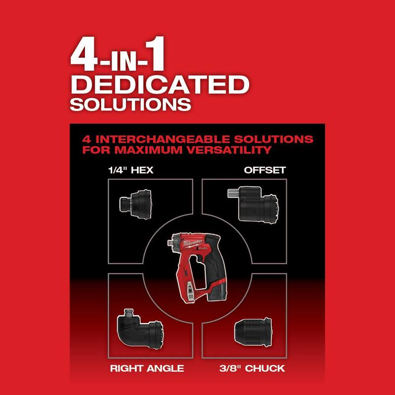 Milwaukee M12 FUEL 12V Lithium-Ion Inalámbrico Sin Escobillas 4 en 1 Kit de Instalación de Controlador de 3/8 pulg. con Paquete de Batería de Alto Rendimiento CP de 2.5 Ah - 2505-22-48-11-2425