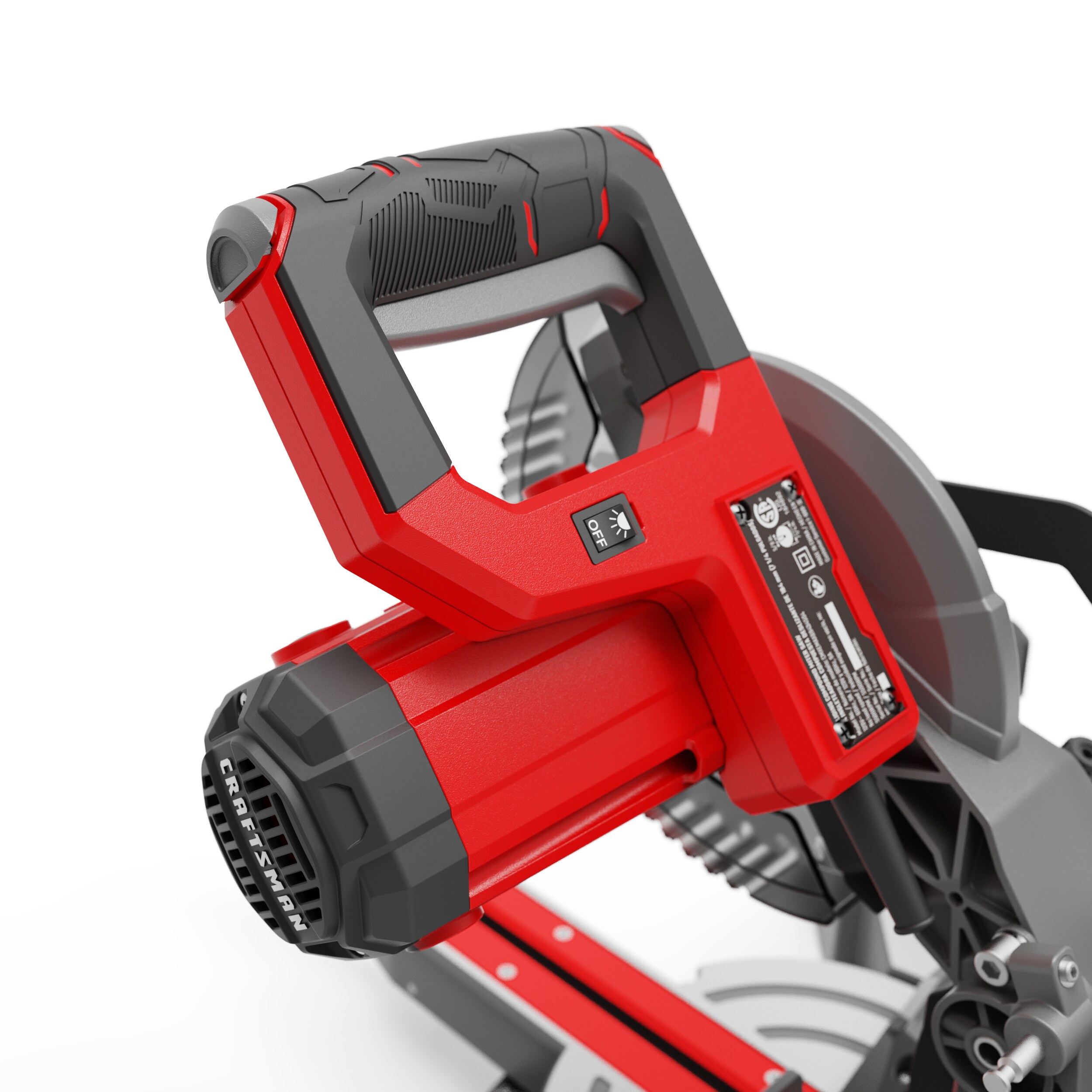 Sierra ingletadora compuesta deslizante con bisel sencillo de 7-1/4 pulgadas y 9 amperios de CRAFTSMAN CMXEMAX69434504