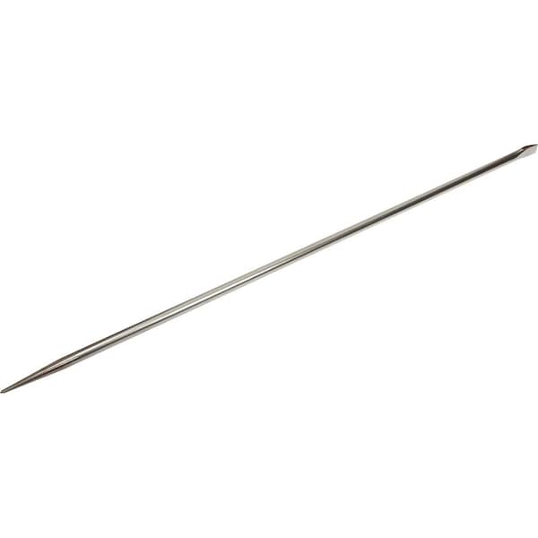 Gray Tools Pinch Bar, 1-1/4" Width Of Cut X 1" Shank X 60" Long, Nickel Plate - C73