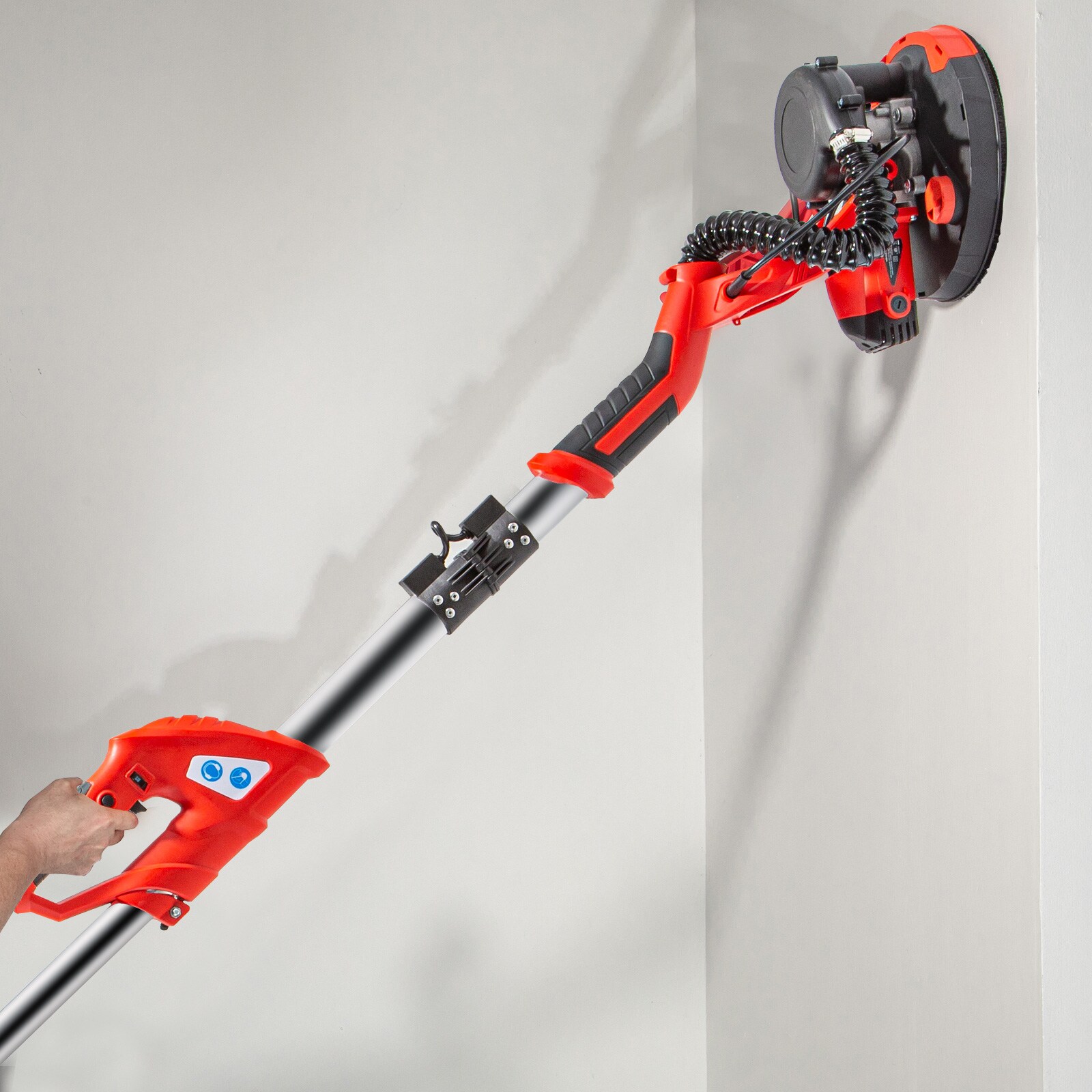 Lijadora de paneles de yeso VEVOR 850W 110 voltios 6.5 amperios Lijadora de paneles de yeso de velocidad variable con manejo de polvo QMDMJ750WZDZKD001V1
