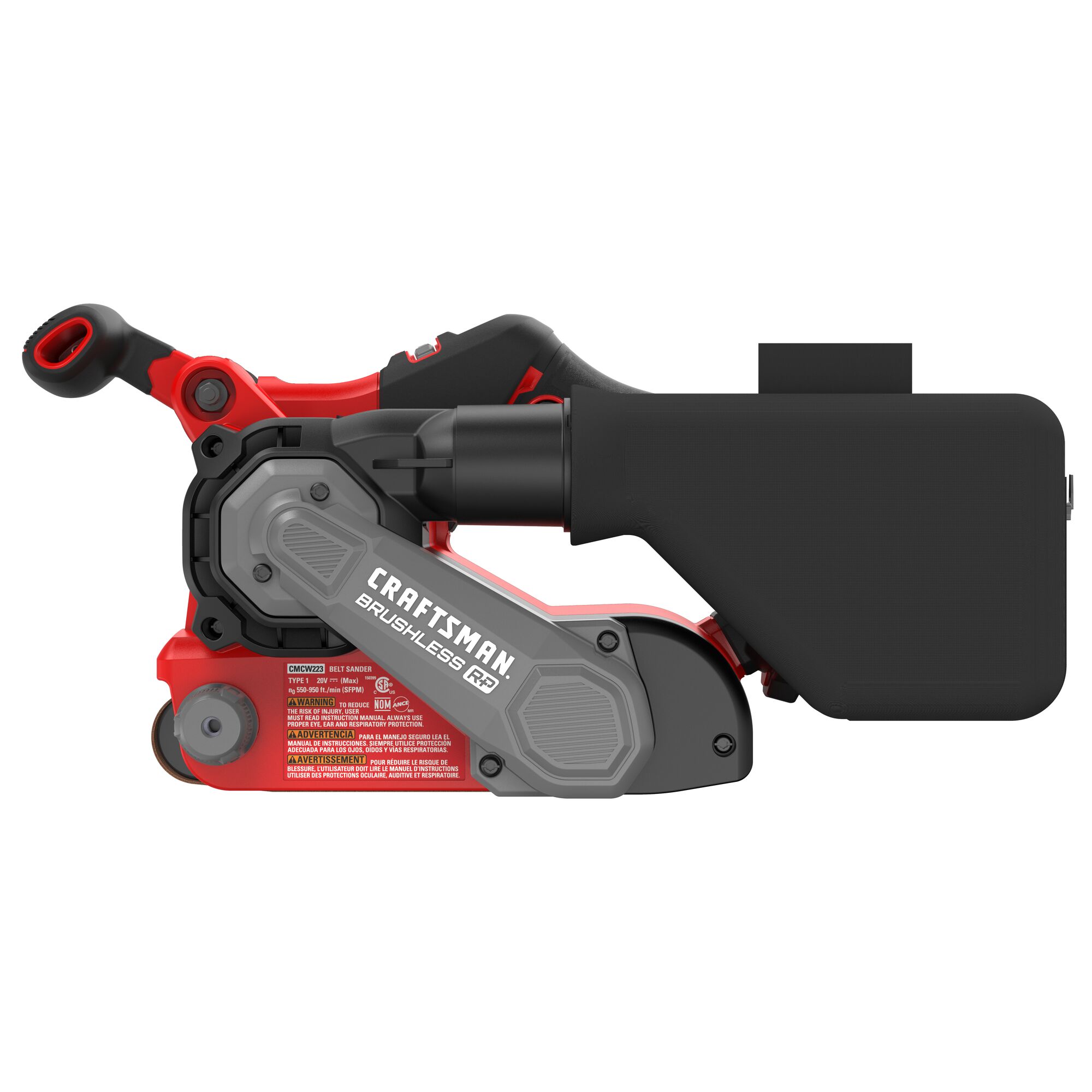 Lijadora inalámbrica CRAFTSMAN V20 RP de 20 voltios con velocidad variable sin escobillas y sistema de gestión de polvo CMCW223B