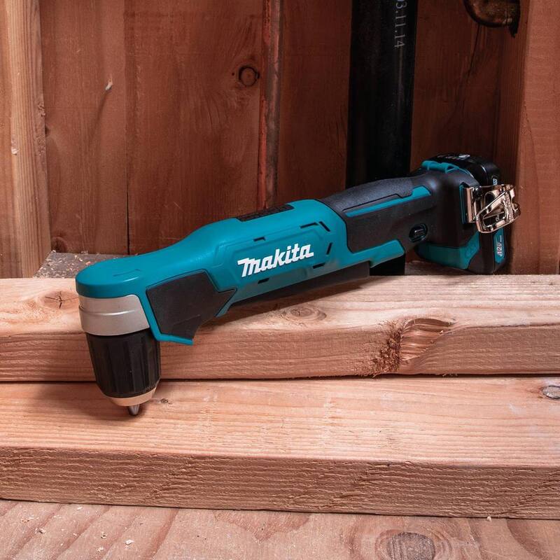 Makita 12V max CXT Kit de Taladro Angular Recto Inalámbrico de Ion de Litio de 3/8 pulg. (2.0 Ah) - AD04R1