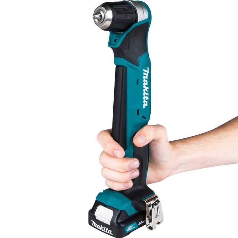 Makita 12V max CXT Kit de Taladro Angular Recto Inalámbrico de Ion de Litio de 3/8 pulg. (2.0 Ah) - AD04R1