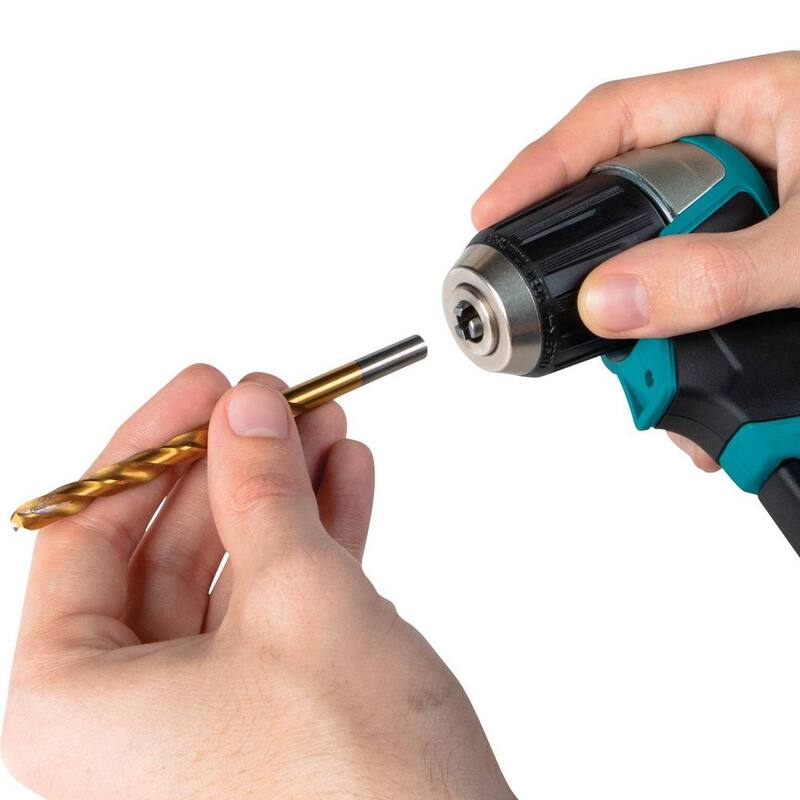 Makita 12V max CXT Kit de Taladro Angular Recto Inalámbrico de Ion de Litio de 3/8 pulg. (2.0 Ah) - AD04R1