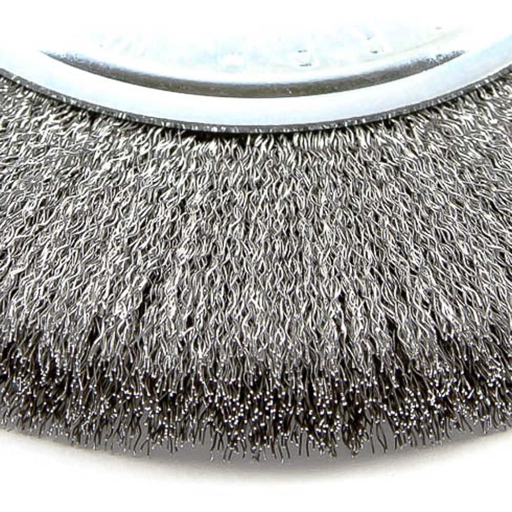 Cepillo de alambre Forney de 6 pulgadas, cepillo de alambre fino de 6 pulgadas para taladro de acero 72747