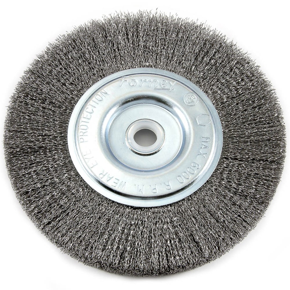 Cepillo de alambre Forney de 6 pulgadas, cepillo de alambre fino de 6 pulgadas para taladro de acero 72747