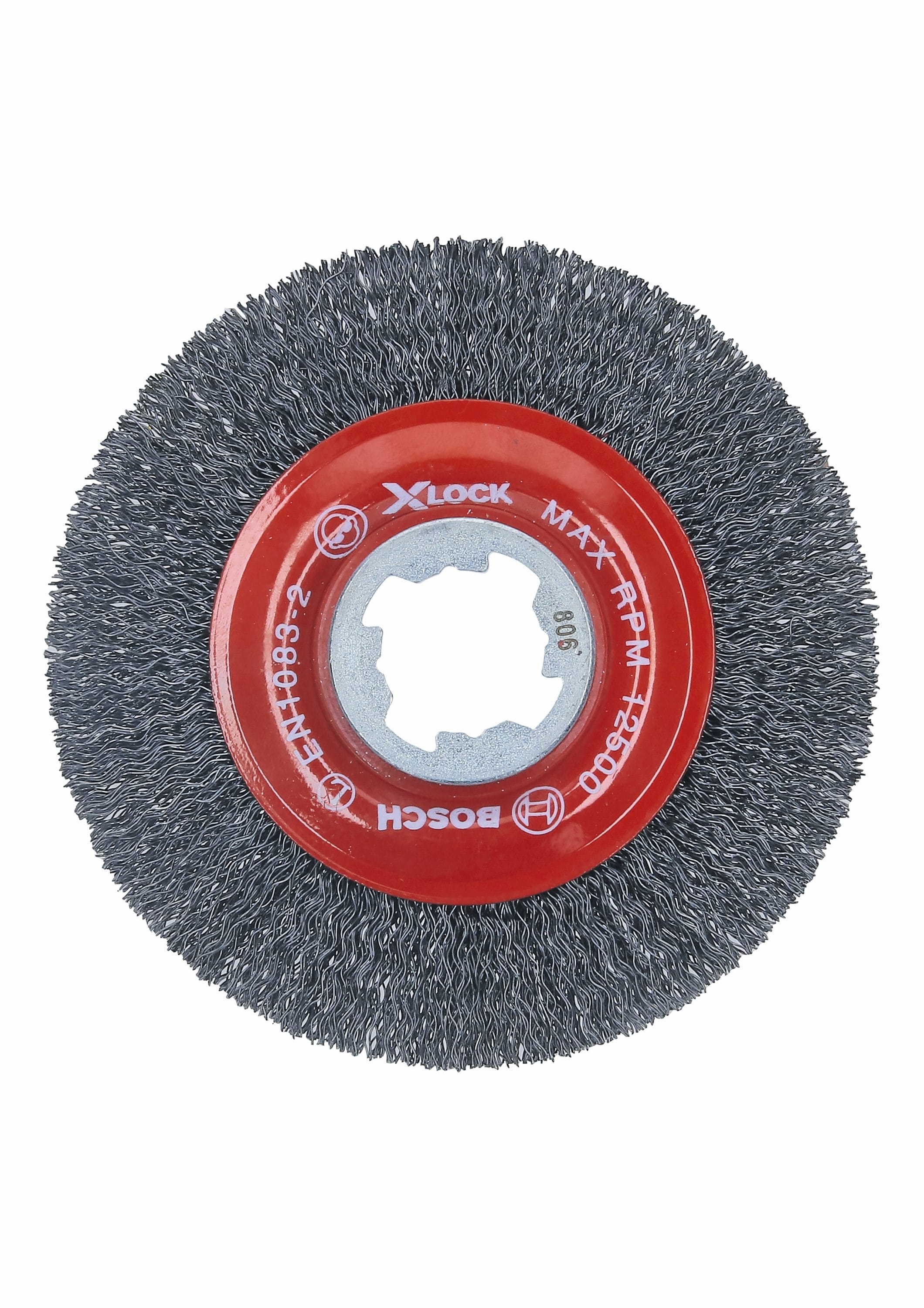Bosch X-LOCK Esmeriladora de rueda de alambre de acero templado de 4.5 pulgadas WBX418
