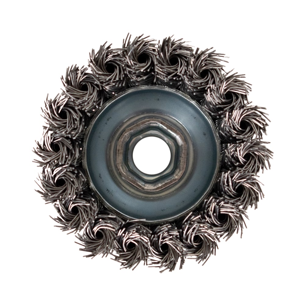 Cepillo de alambre tipo taza Forney 2.75 pulgadas - Cepillo de alambre grueso 2.75 pulgadas para esmeriladora angular 72757