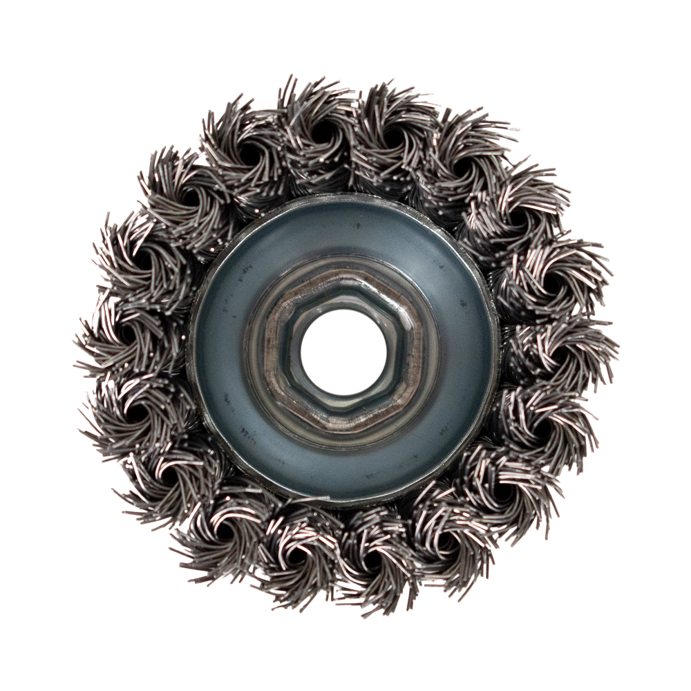 Cepillo de alambre tipo taza Forney 2.75 pulgadas - Cepillo de alambre grueso 2.75 pulgadas para esmeriladora angular 72757