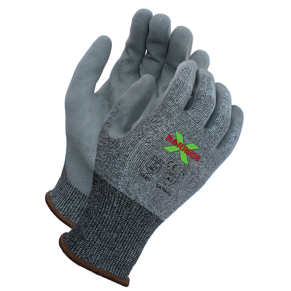 Guante recubierto de Luxfoam Xbarrier A7 resistente a cortes, Textreme gris, M - CA7588M1