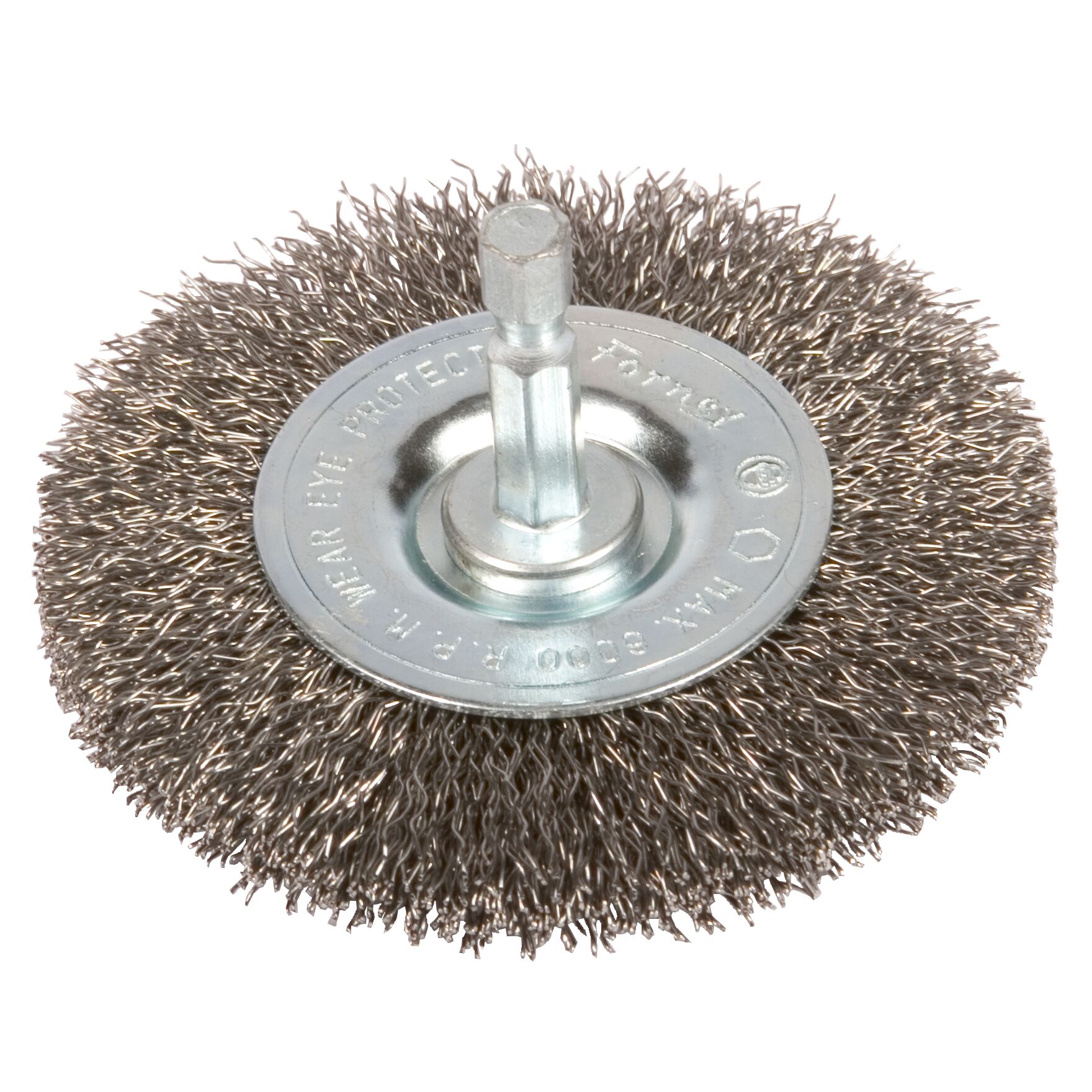 Cepillo de Alambre Forney de 3 Pulgadas Medium de Acero para Taladro 72735