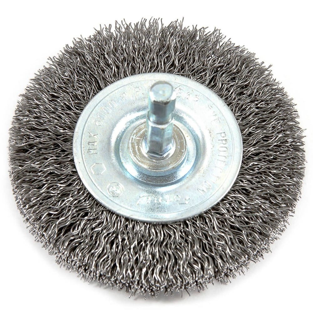 Cepillo de Alambre Forney de 3 Pulgadas Medium de Acero para Taladro 72735