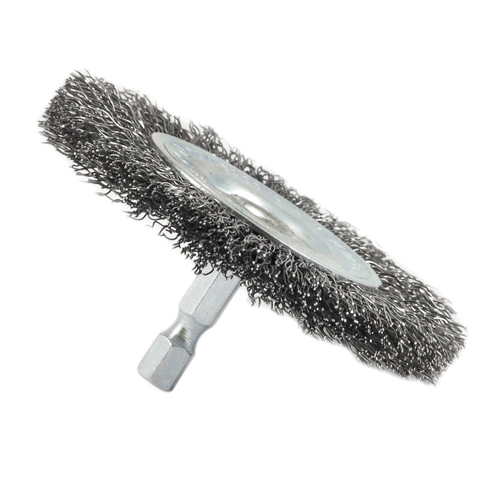 Cepillo de Alambre Forney de 3 Pulgadas Medium de Acero para Taladro 72735