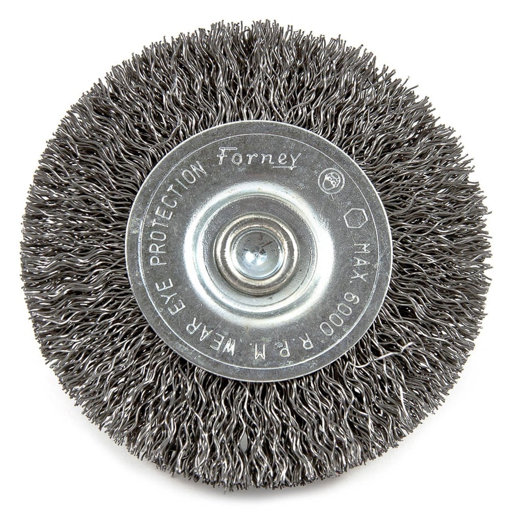 Cepillo de Alambre Forney de 3 Pulgadas Medium de Acero para Taladro 72735