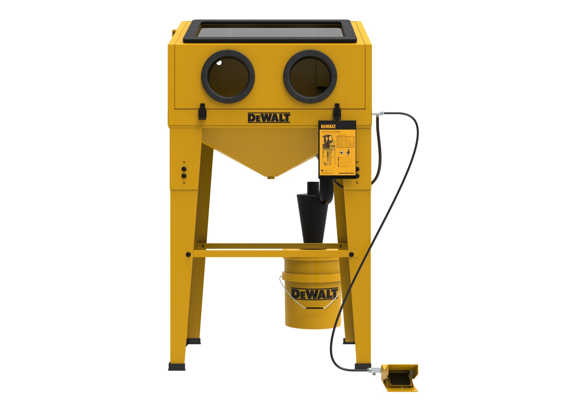 Gabinete de chorro abrasivo DEWALT, MAX PSI 125, 20 SCFM 90 PSI 20-CFM DXCM009-0370
