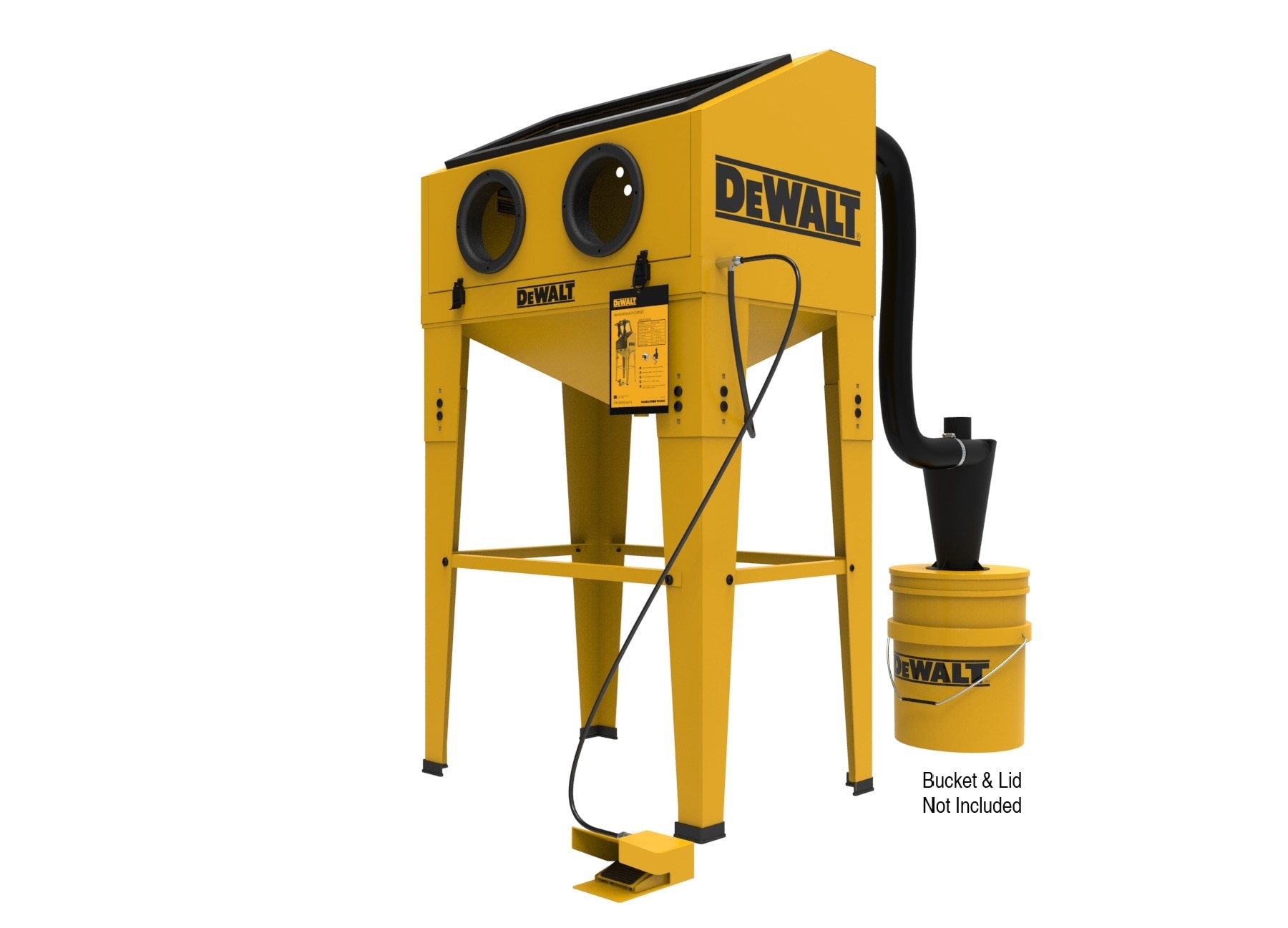 Gabinete de chorro abrasivo DEWALT, MAX PSI 125, 20 SCFM 90 PSI 20-CFM DXCM009-0370