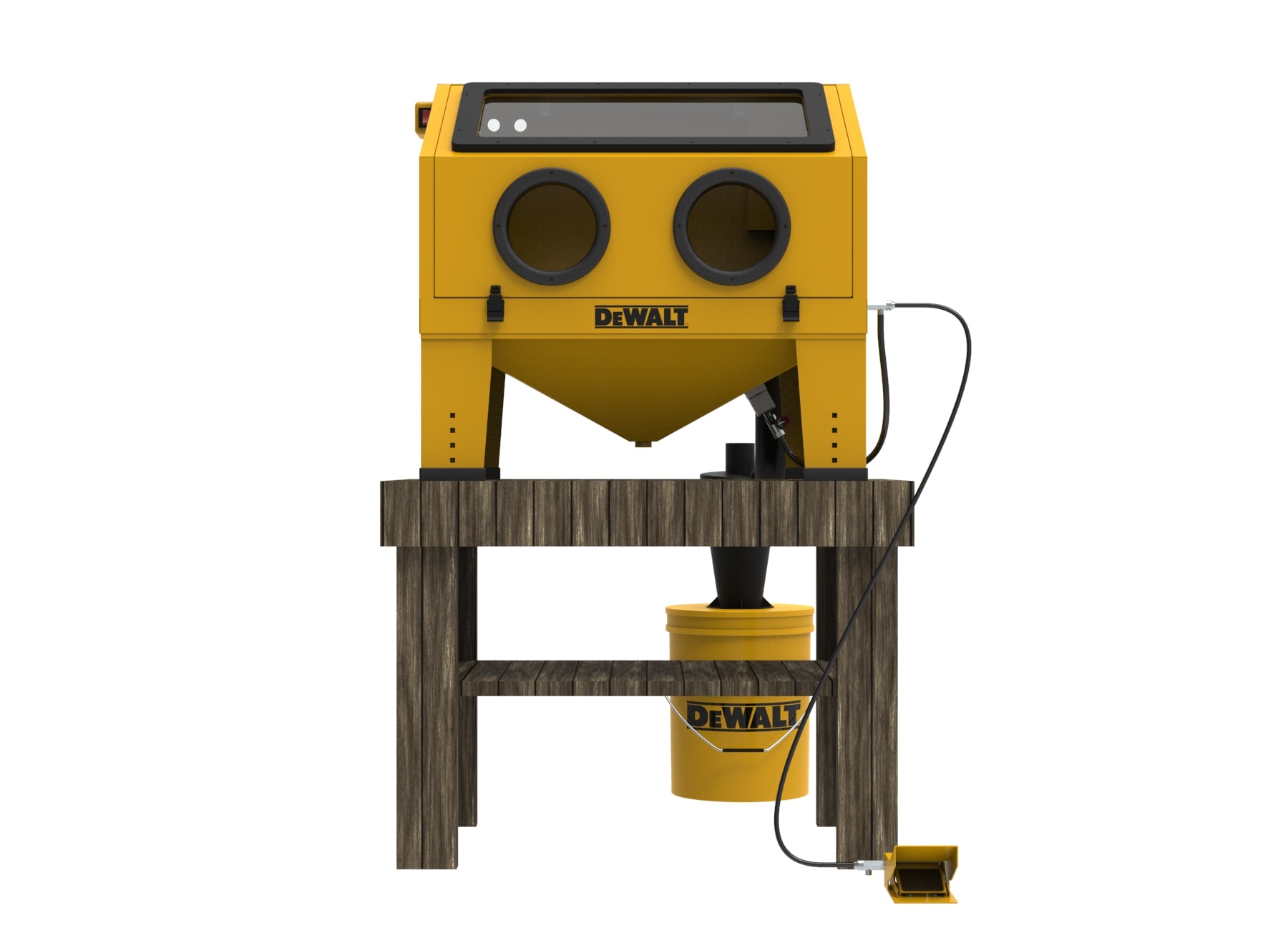 Gabinete de chorro abrasivo DEWALT, MAX PSI 125, 20 SCFM 90 PSI 20-CFM DXCM009-0370