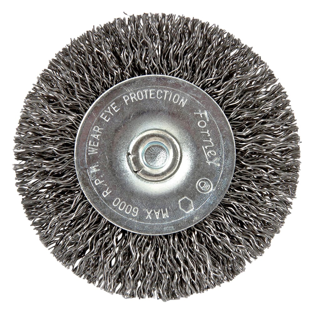 Cepillo de Alambre Forney 2.5 Pulgadas Cepillo de Alambre Grueso 2.5 pulgadas para Taladro de Acero 72733