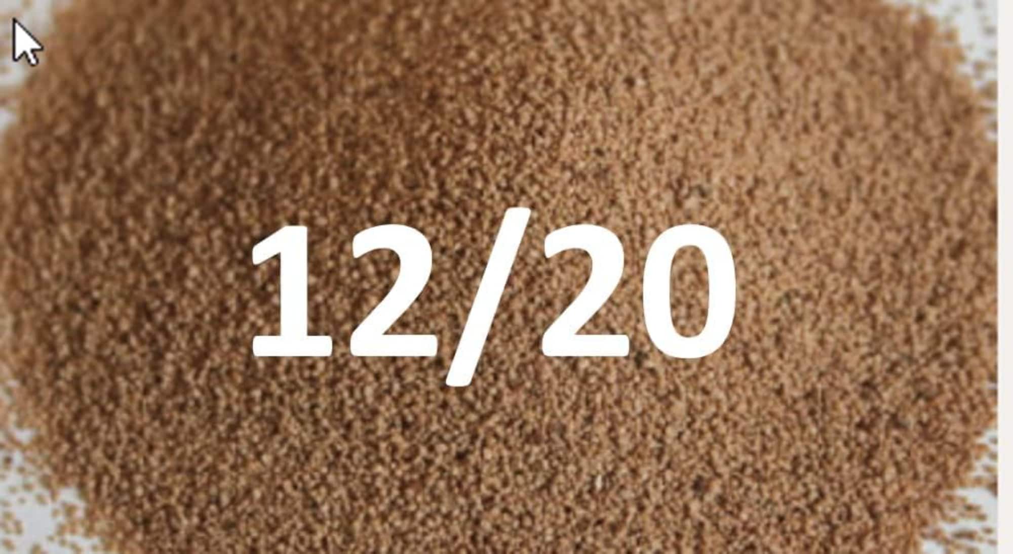 Caja de 10 libras de grano de nuez para chorro de medios abrasivos Agra Grit BGC10