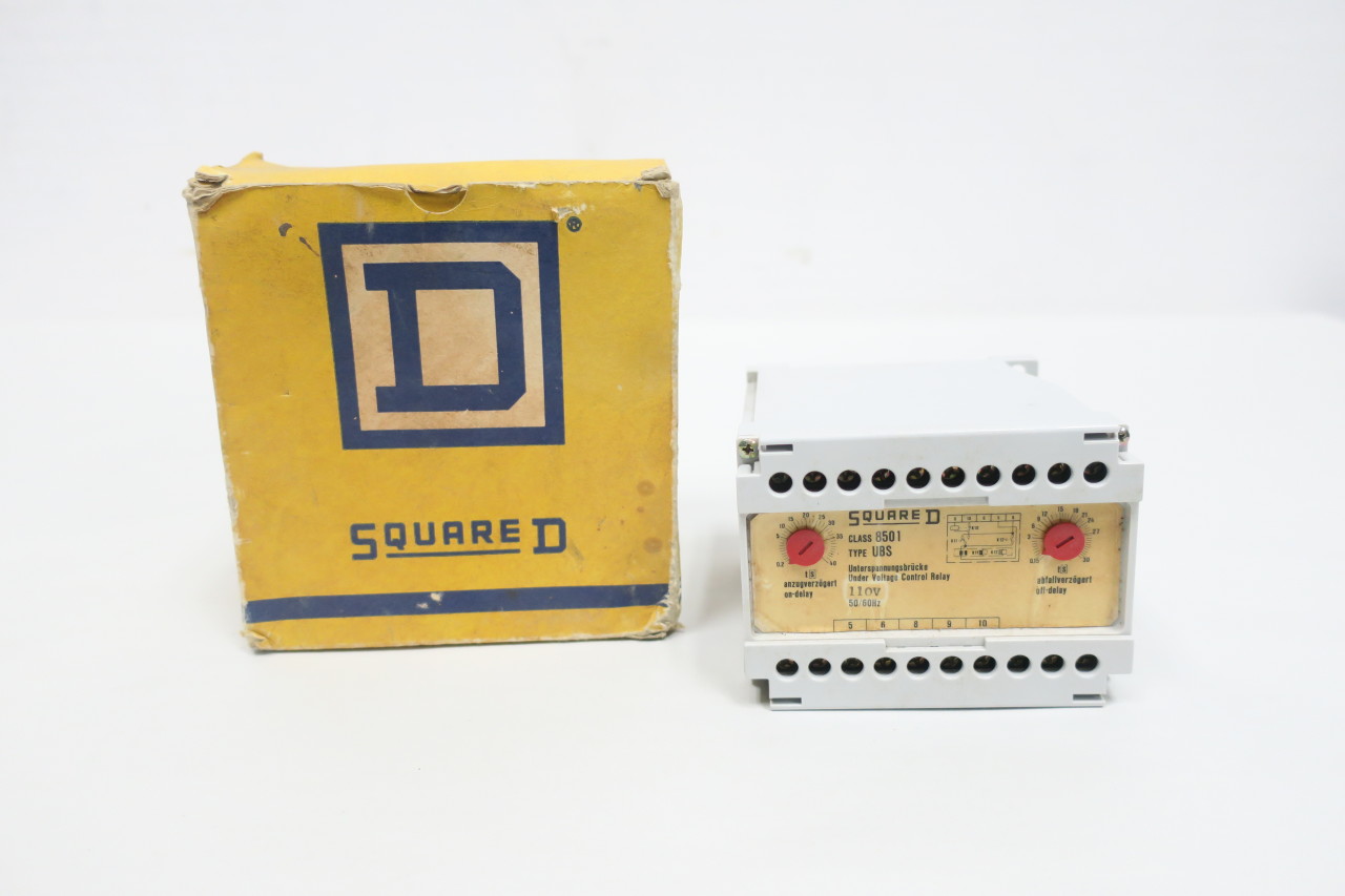 SQUARE D 8501 UBS UNDER VOLTAGE 110V-AC CONTROL RELAY