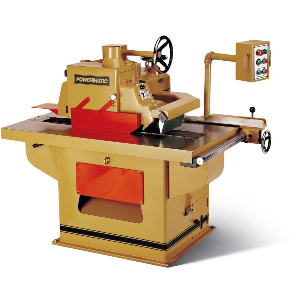 Sierra de mesa de gabinete Powermatic SLR12 de 12 pulgadas, 50 amperios y 230 voltios con soporte fijo PM9-1791285.