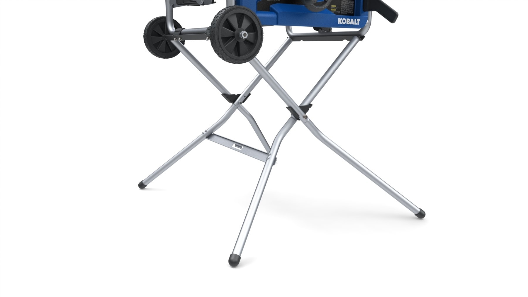 Sierra de mesa portátil para sitio de trabajo Kobalt de 10 pulgadas, 15 amperios y 120 voltios con base plegable TS10302