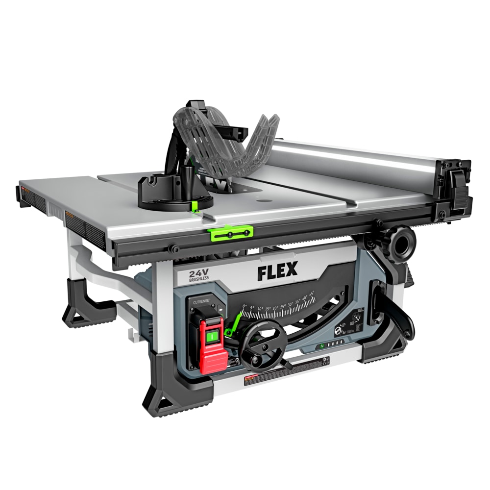 Sierra de mesa portátil híbrida FLEX 10 pulgadas 24 voltios para sitio de trabajo FX7221-Z