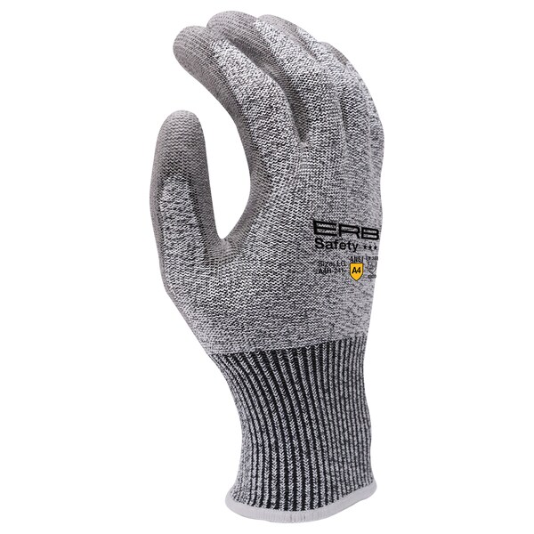 Erb Safety A4H-241 Republic ANSI Nivel de Corte A4 Guantes HPPE, Recubiertos de PU, Talla Grande, Par - 22482