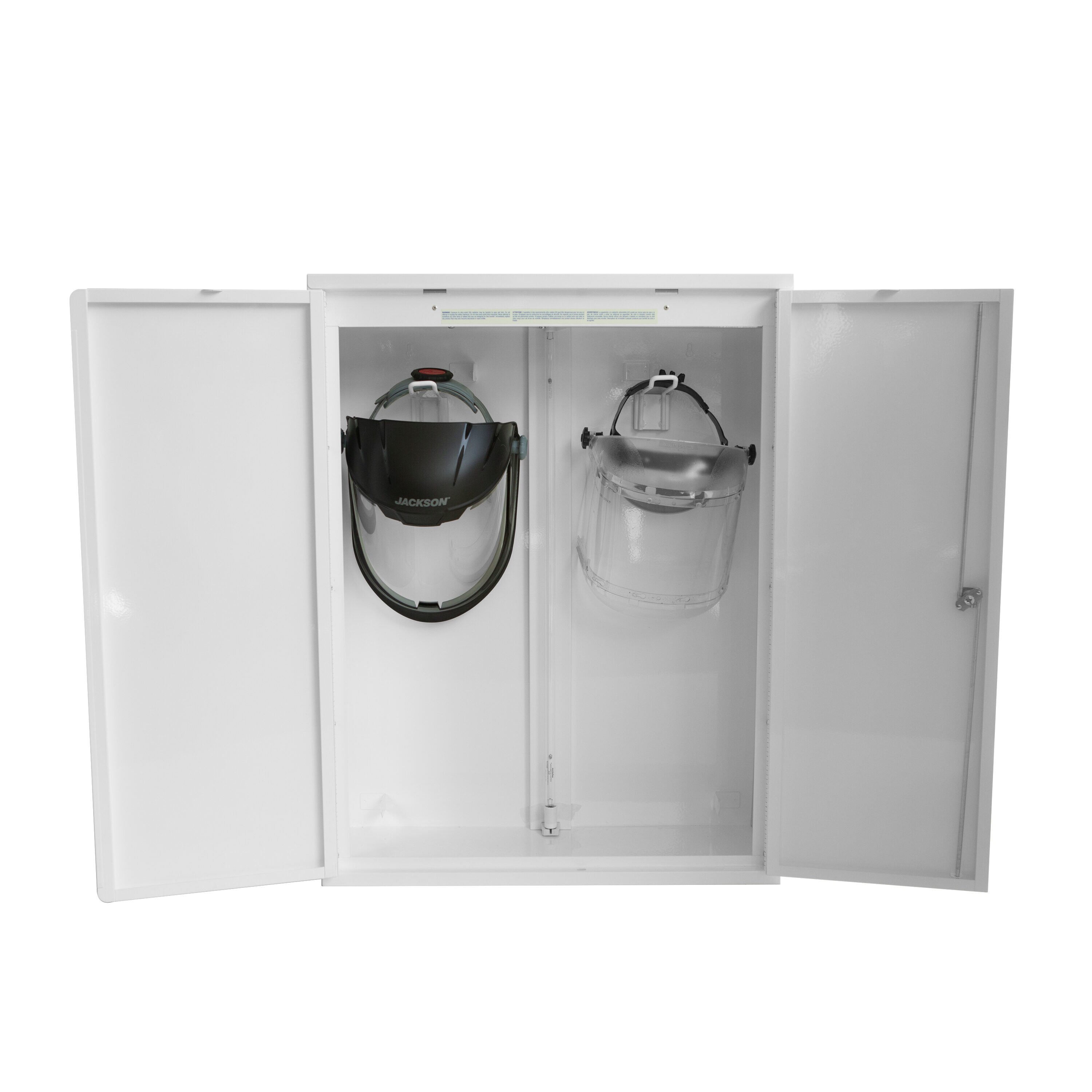Gabinete esterilizador de anteojos de seguridad y gafas Sellstrom Monitor 2000, desinfectante de gafas y gafas protectoras germicida, tasa de eliminación del 99.4%, blanco S90494