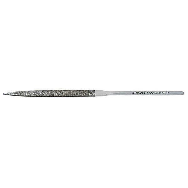 Strauss Needle File, Swiss, Warding, 5-1/2 In. L - NF2122D91