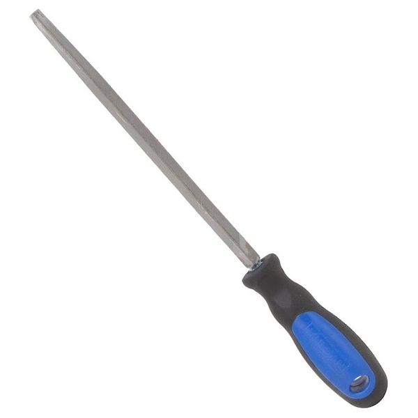 Vulcan File, Triangle Profile, Taper Pattern, Single Cut Cut, 1/2 in W Blade, Cushion-Grip Handle - JL-F009