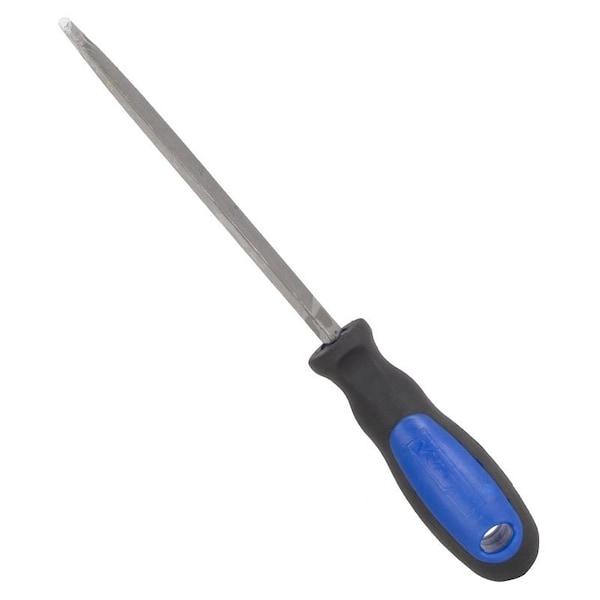 Vulcan File Taper, Triangle Profile, Taper Pattern, Single Cut Cut, 3/8 in W Blade, Cushion-Grip Handle - JL-F008