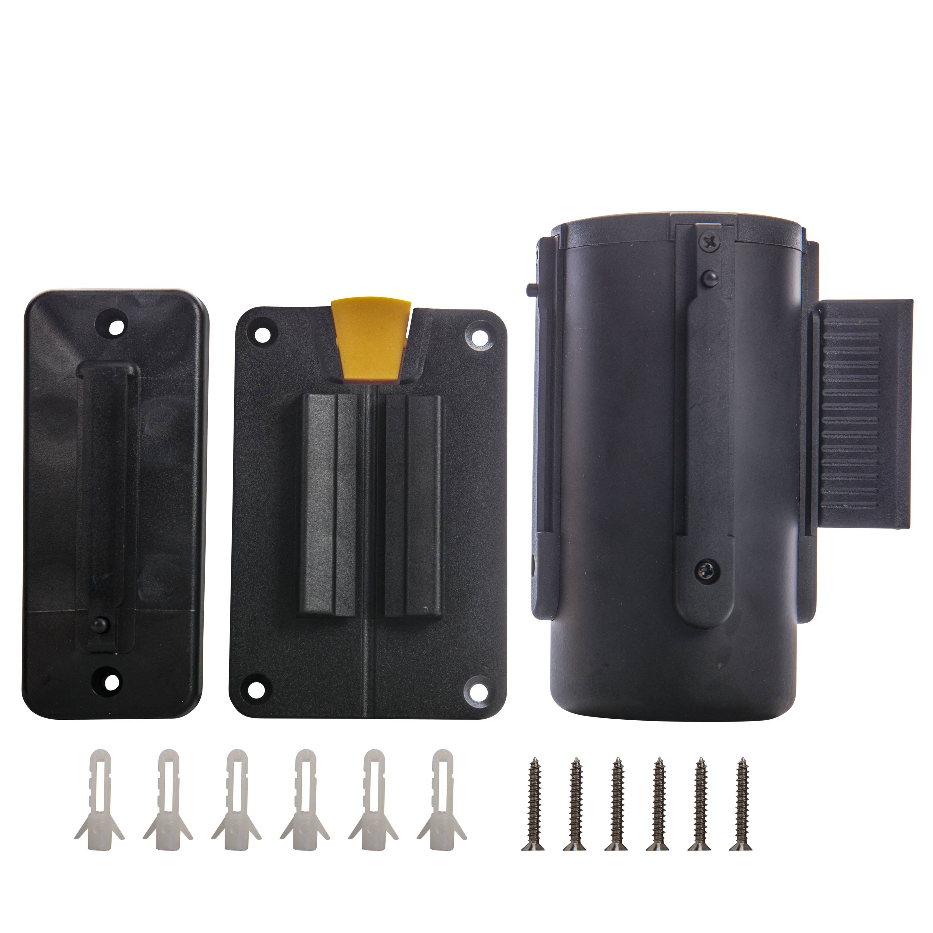 Soporte de pared magnético US Weight con cinta retráctil negra de 7.5 pies y sistema de frenado de seguridad U2502