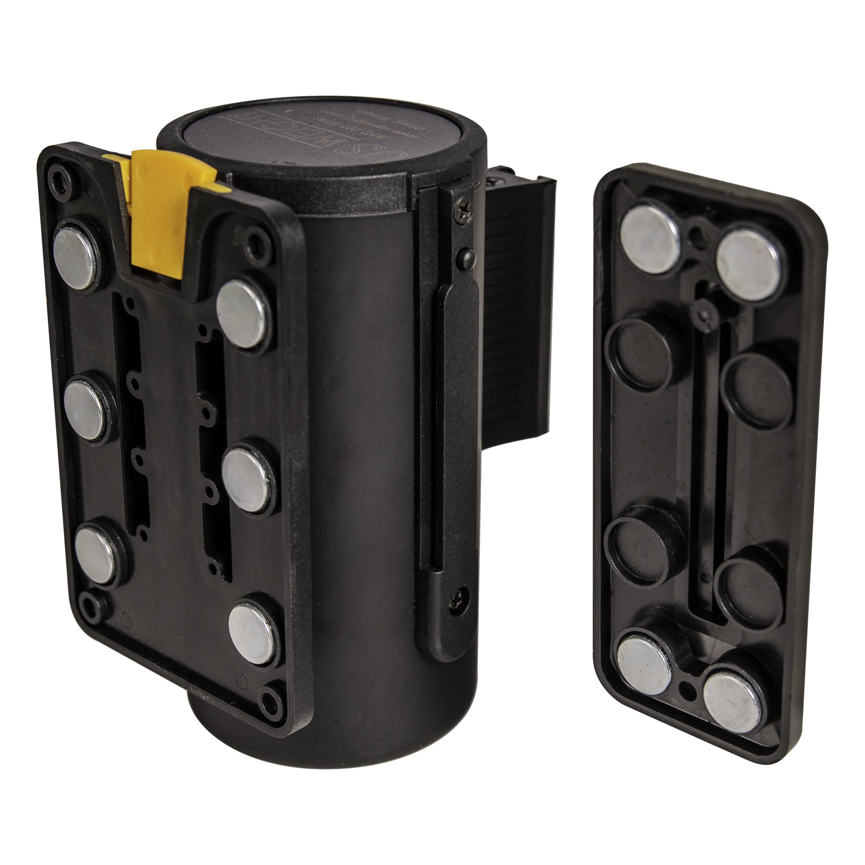 Soporte de pared magnético US Weight con cinta retráctil negra de 7.5 pies y sistema de frenado de seguridad U2502