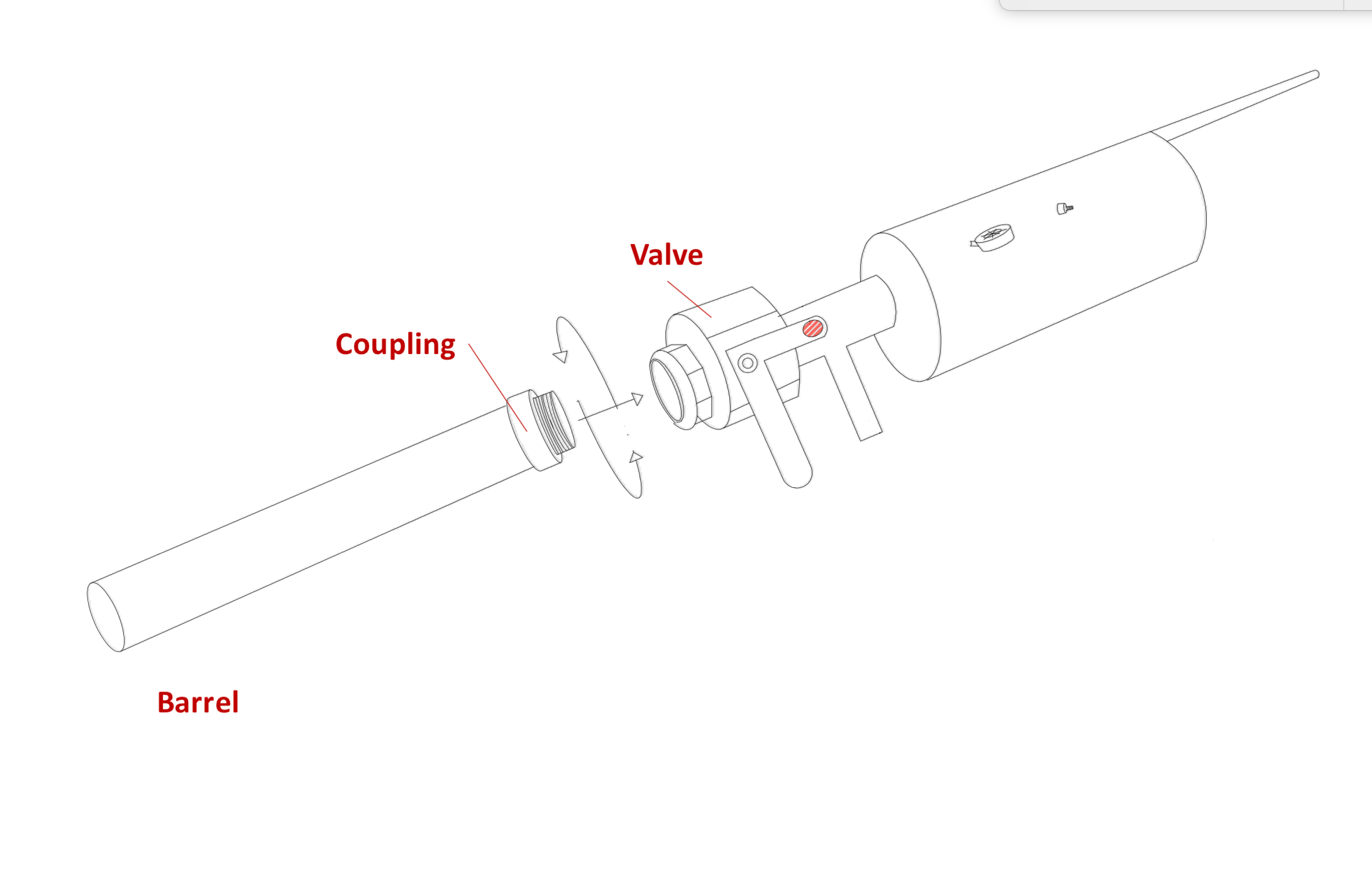 DTX Tooling Dtx Shoulder Shot: Lanzador de línea para protección contra caídas en techos - Dispara sobre el techo para establecer la línea antes de escalar, incluye línea de lanzamiento y peso DTXSHOPAC1