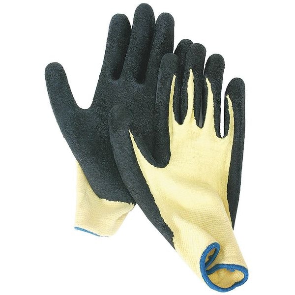 Guantes recubiertos resistentes a cortes Condor, Nivel de corte A2, 13 ga, amarillos, talla L (9) - 4TXK3