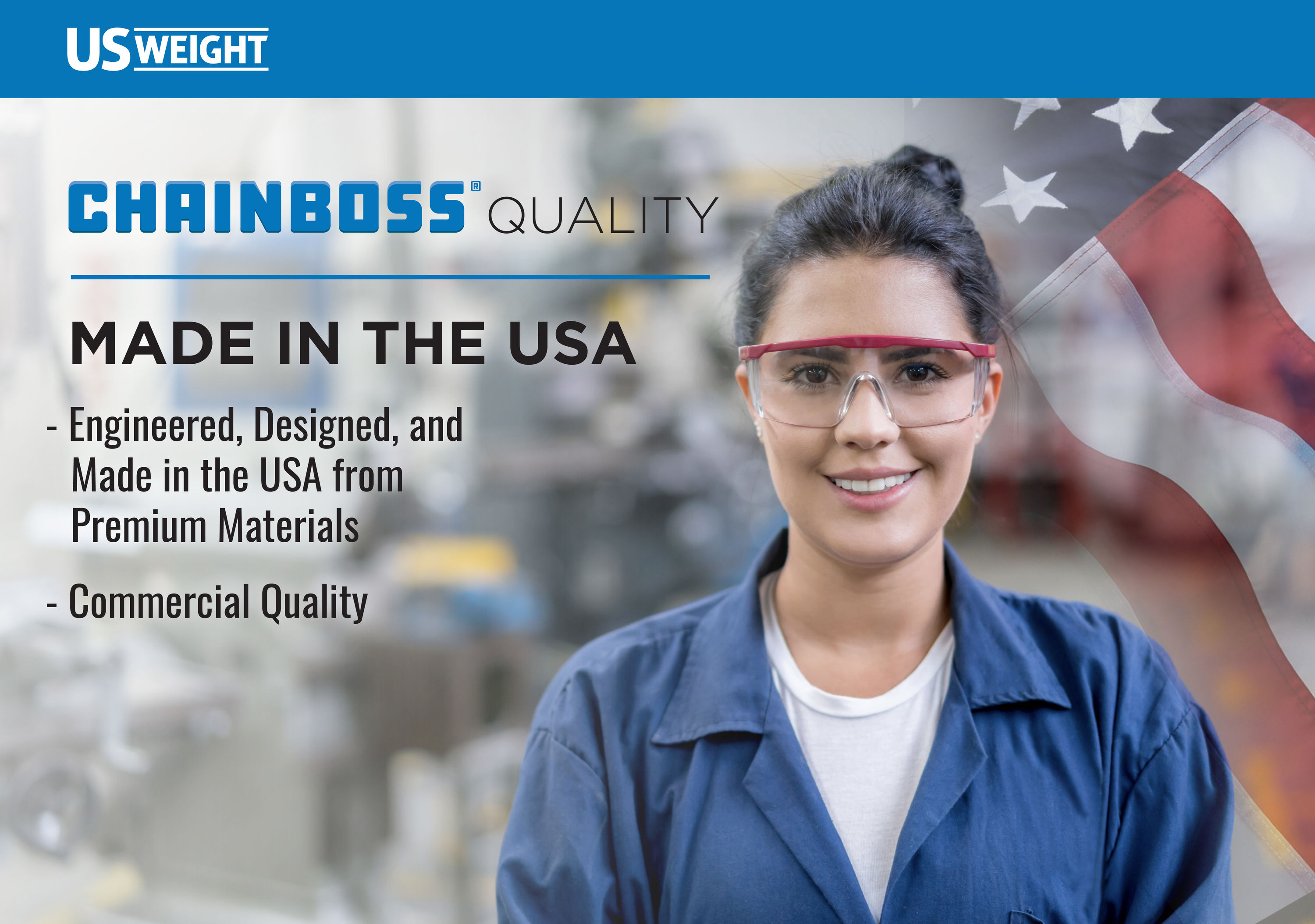 Cadena de seguridad de plástico amarillo US Weight Chain Boss con tecnología resistente a los rayos UV y protector solar - 100 pies U2351YEL