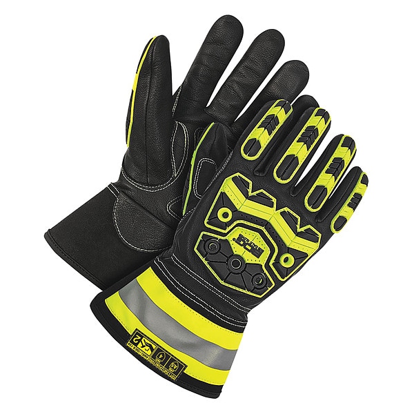 Guantes de cuero Bdg, Nivel de corte A5, Negro/Negro, 2XL - 20-1-10753-X2L