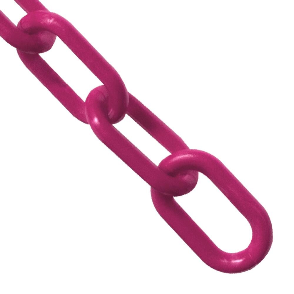 Cadena de plástico magenta de barrera Mr. Chain 1.5 in (#6, 38mm) X 500 ft 30018-500
