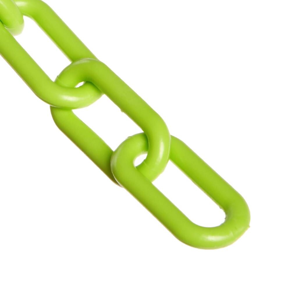 Cadena de plástico resistente en verde de seguridad, 54mm x 100 pies - Mr. Chain 51014-100