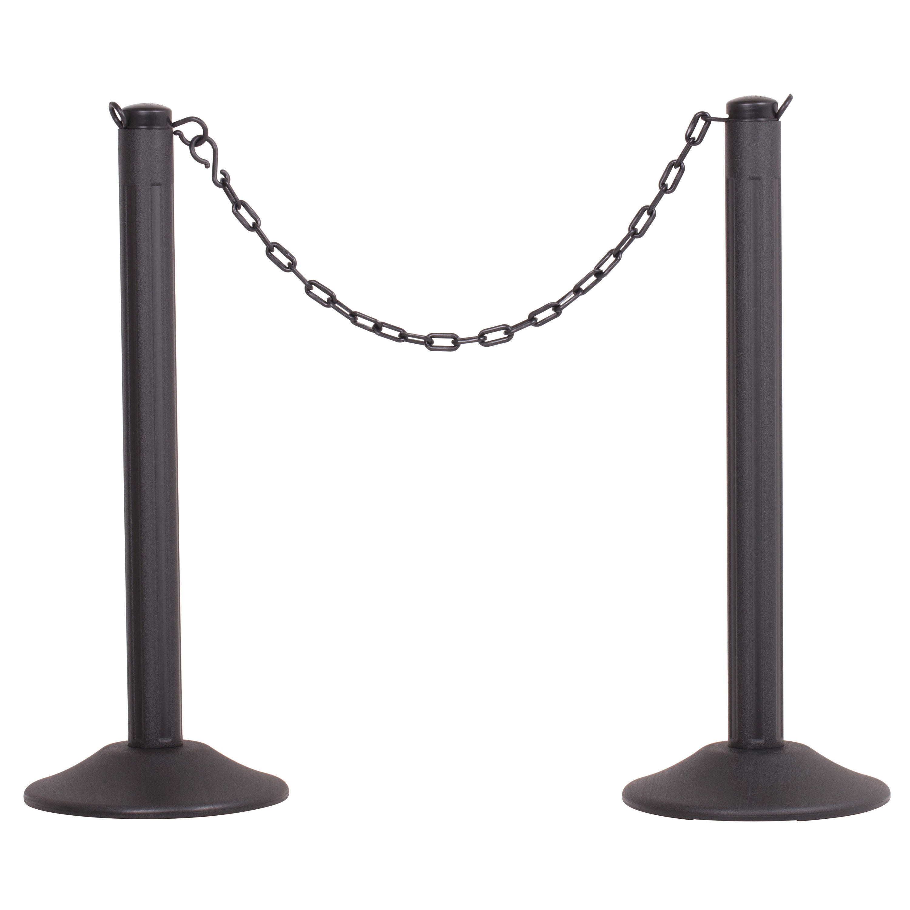 Barricada US Weight Black Chain Boss con protector solar y 10' de cadena plástica negra - Base rellenable U2003
