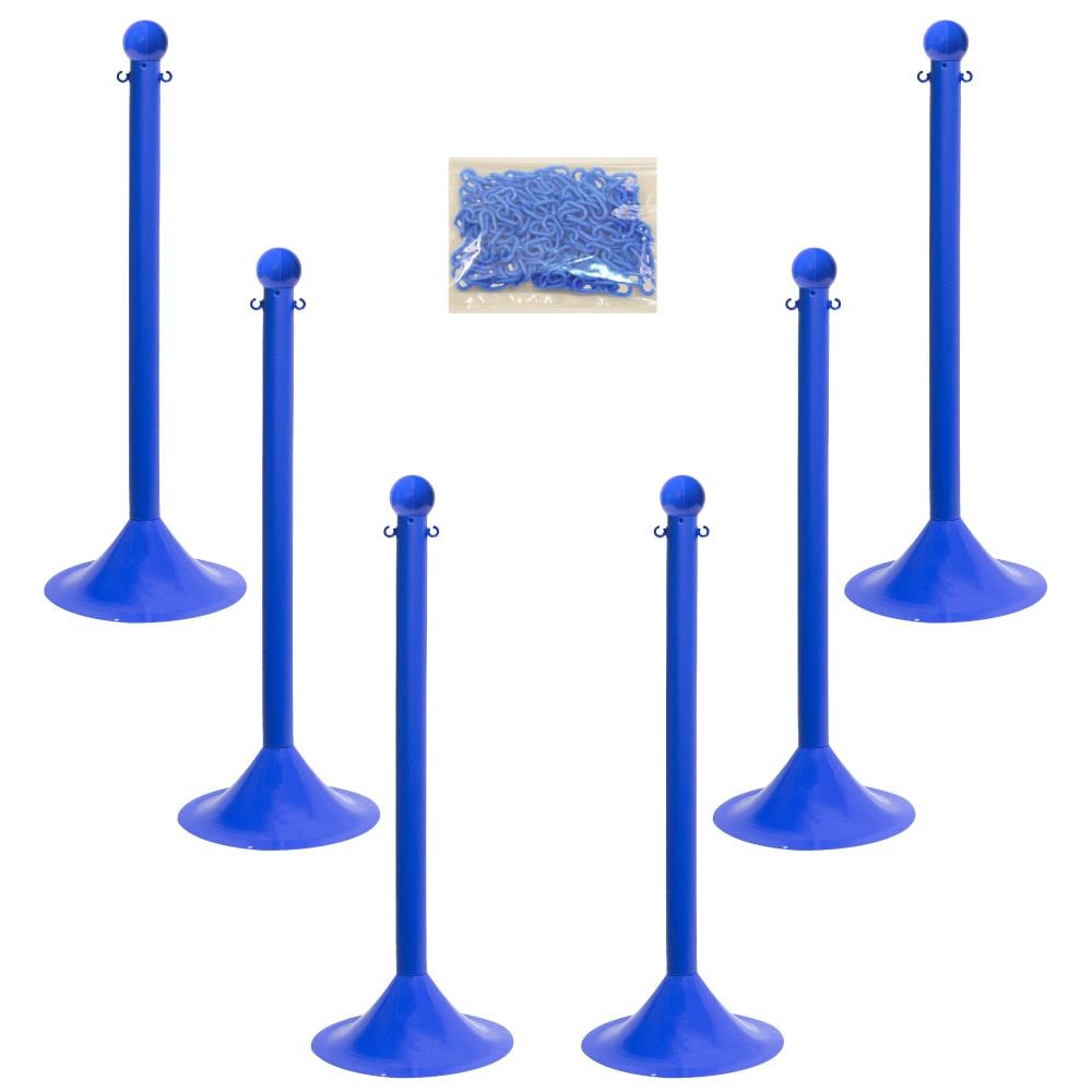Barricada con cadena de luz azul de servicio ligero Mr. Chain y kit de cadena 71006-6