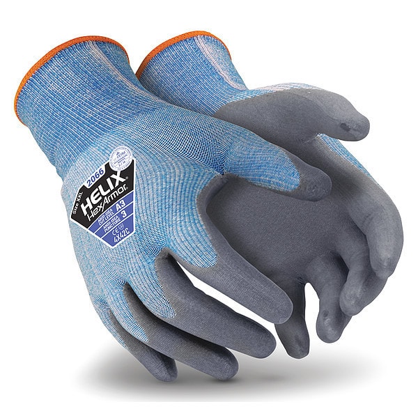Guantes recubiertos resistentes al corte Hexarmor, Nivel de corte A3, 15 ga, Azul, M (8) - 2066-M (8)